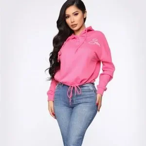 Fashion Nova Sweaters Selena Quintanilla Graphic Hoodie Top Pullover M Hot Pink Sweater Poshmark